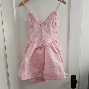 NWT For Love & Lemons Faith Mini Dress in Pink